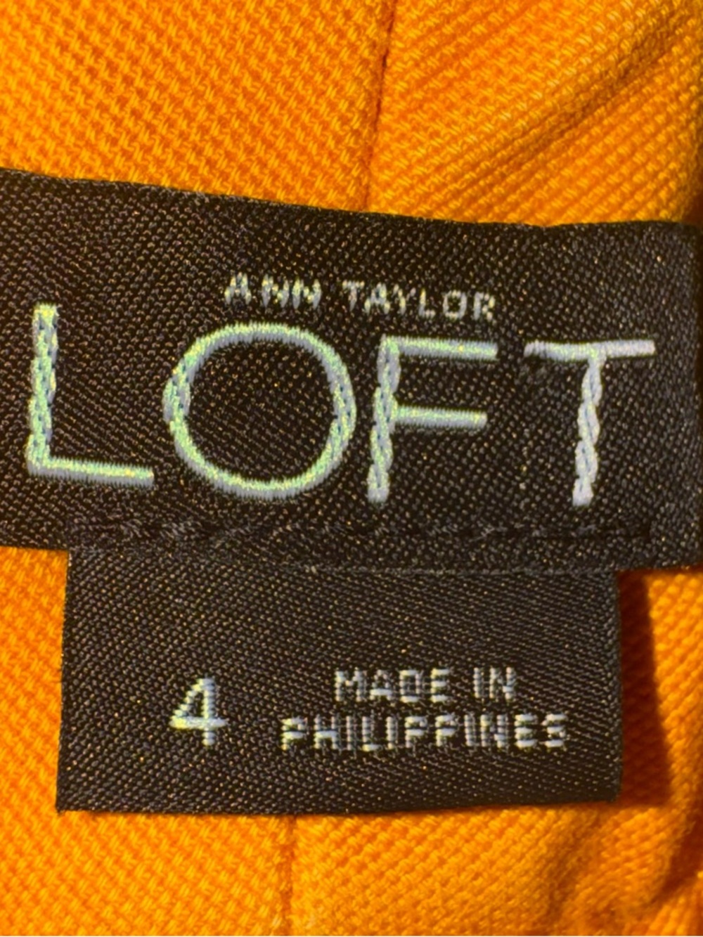 Ann Taylor LOFT Yellow Crop Wide Leg Pants Tie Waist Women’s Size 4 - Picture 4 of 6